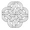 12"x12" Exquisite Clear Glass Celtic Knot Bevel Cluster EC824
